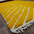 Yellow Moroccan Rug, Chevron Area Rug, Handmade Berber Rug, Mustard decorative Geometric Carpet
