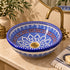 Zellige Garden Ceramic Basin – Blue & Ruby Moroccan Sink