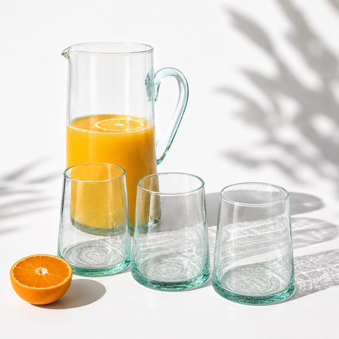 Bring historic Marrakech cafe charm to your table with our authentic Moroccan Beldi glass.