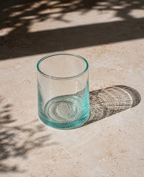 Bring historic Marrakech cafe charm to your table with our authentic Moroccan Beldi glass.