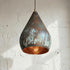 Illuminate your kitchen island with a rustic Art of handmade copper pendant light.