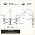 Indiana Widespread Bathroom Faucet with Cross Handles – Unlacquered Brass