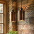 Add rustic farmhouse charm with this stunning Art of handmade hammered copper pendant.