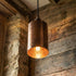 Add rustic farmhouse charm with this stunning Art of handmade hammered copper pendant.