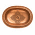 Elevate your bathroom countertop with an Art of handmade brass oval engraved sink.