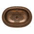 Elevate your bathroom countertop with an Art of handmade brass oval engraved sink.