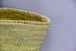 Handwoven large Moroccan straw basket with leather handles