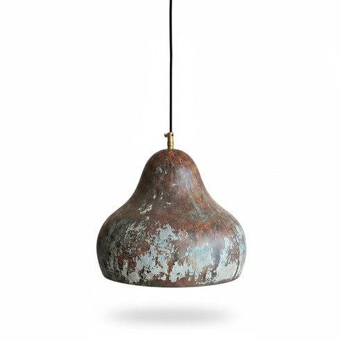 Enhance your living space with an Art of handmade copper pear light