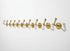Handmade solid brass wall hook for bathroom and home decor