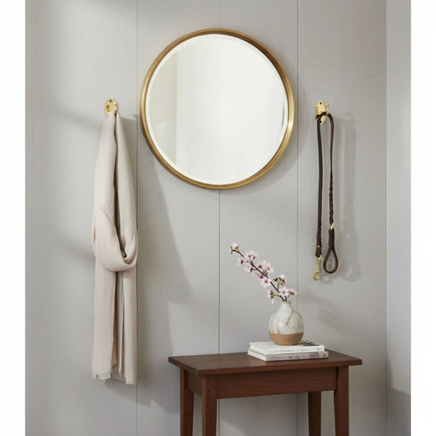 Handmade decorative brass double wall hook for home decor