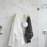 Handmade decorative brass double wall hook for home decor