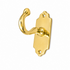 Handmade decorative brass double wall hook for home decor