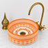Illuminate your vanity with an Art of handmade ceramic round sink.