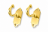 Handmade decorative brass double wall hook for home decor