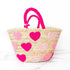 Pink Ombre Hearts Tota, Gift for Girl & Boy, Custom Beach bag for kids friends