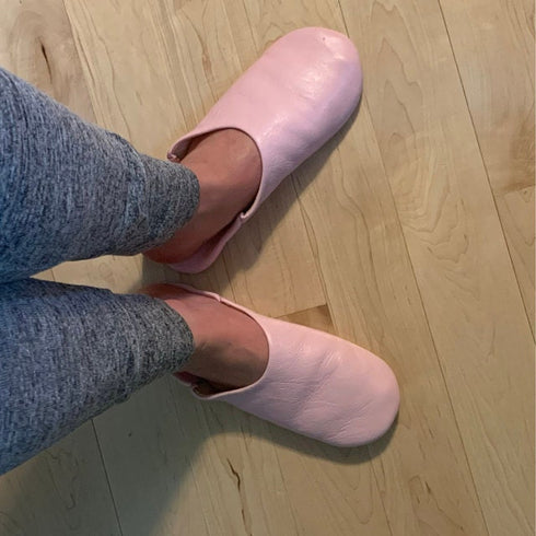Womens Moroccan Leather Babouche Slippers, Handmade Slippers, Sheepskin Slippers, Womens Leather Slippers, Babouche, Mules, Moroccan Belgha