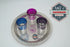 Moroccan Mint Tea Set : Silver Tray, Teapot, Integrated Filter, 3 Tea Glasses, Sugar holder decorated, Handmade in Morocco