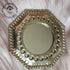 Set of 5 Small Moroccan Mirror in gilded brass, handmade Mirror for a beautiful decoration in the house, Carved Mirror, wall decoration