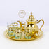 Set of 6 vintage Moroccan Tea Glasses, Authentic Teapot & Tray, handcrafted style cups, Sugar Holder , Vintage Set of copper
