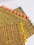 Tassel Placemat Set of 4, Handwoven Rattan Placemat, Natural Placemats, Boho Decor, Moroccan Decor, Vintage Tablemats, Rustic Placemats