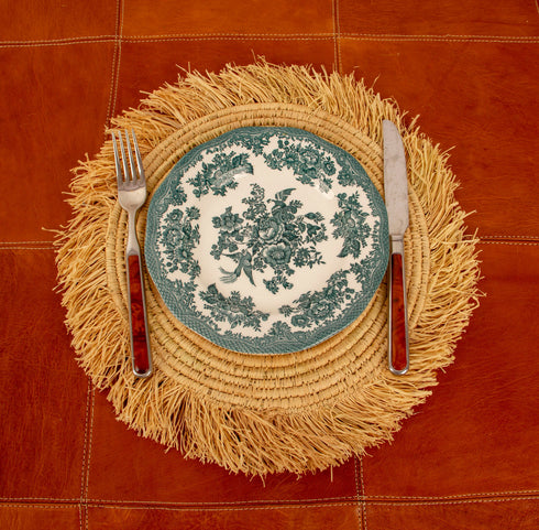 Natural Placemats, Boho Placemats, Fringe Placemats, Handwoven Placemats, Table decor pad, seagrass placemats, Straw Placemats, Wicker Pads