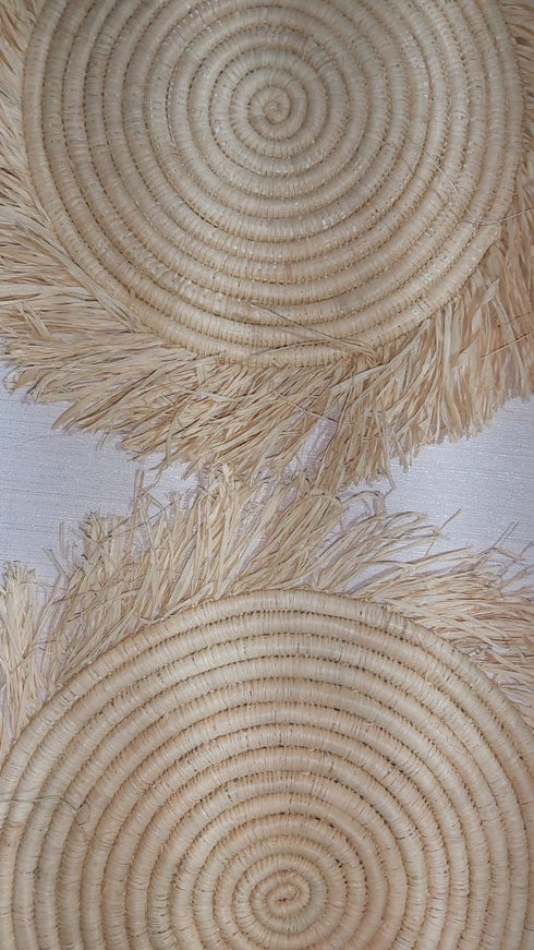 Set of 2 OR 4 OR 6 Natural Placemats, Boho Placemats, Fringe Handwoven Placemats, seagrass Straw Placemats, Wicker Pads, coaster raffia