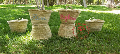 Personalized Bachelorette Party bridal handbag Gift Bag Bridesmaid Bag Bachelorette Custom Beach bag for kids friends , Customized Basket