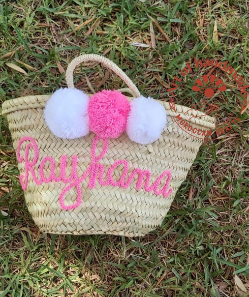 Personalized Bachelorette Party bridal handbag Gift Bag Bridesmaid Bag Bachelorette Custom Beach bag for kids friends , Customized Basket