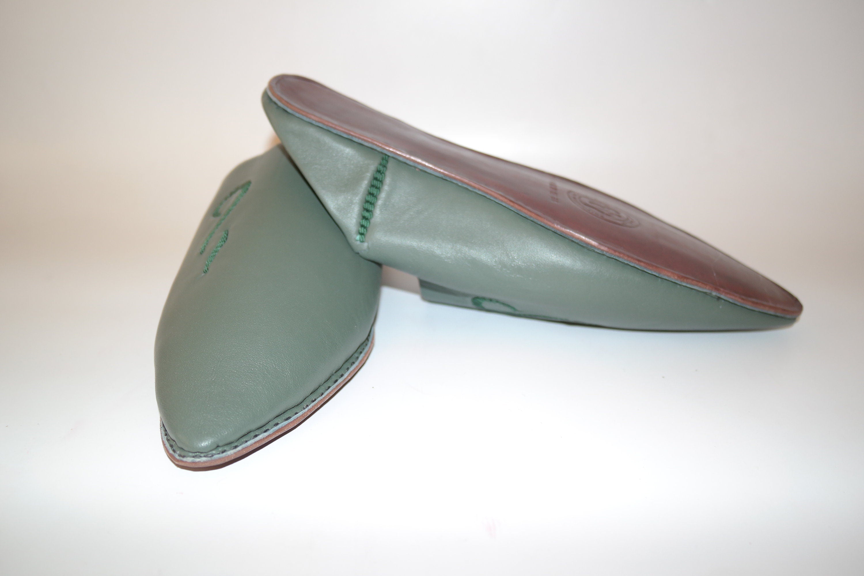 ☆商品は直営店☆ Art Of Handmade Moroccan Men´s Slippers Babouche Classic Pointed  Men Shoe